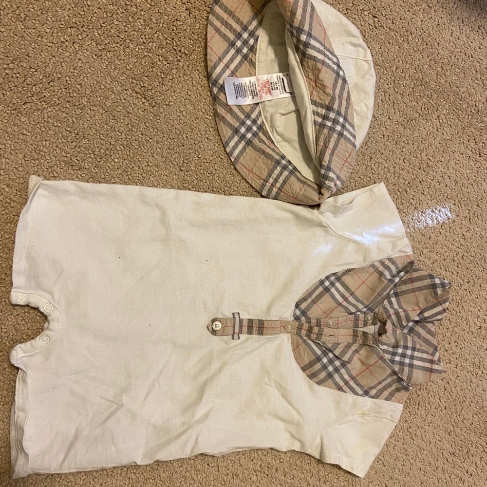 Authentic Burberry Romper 12 months 100% cotton